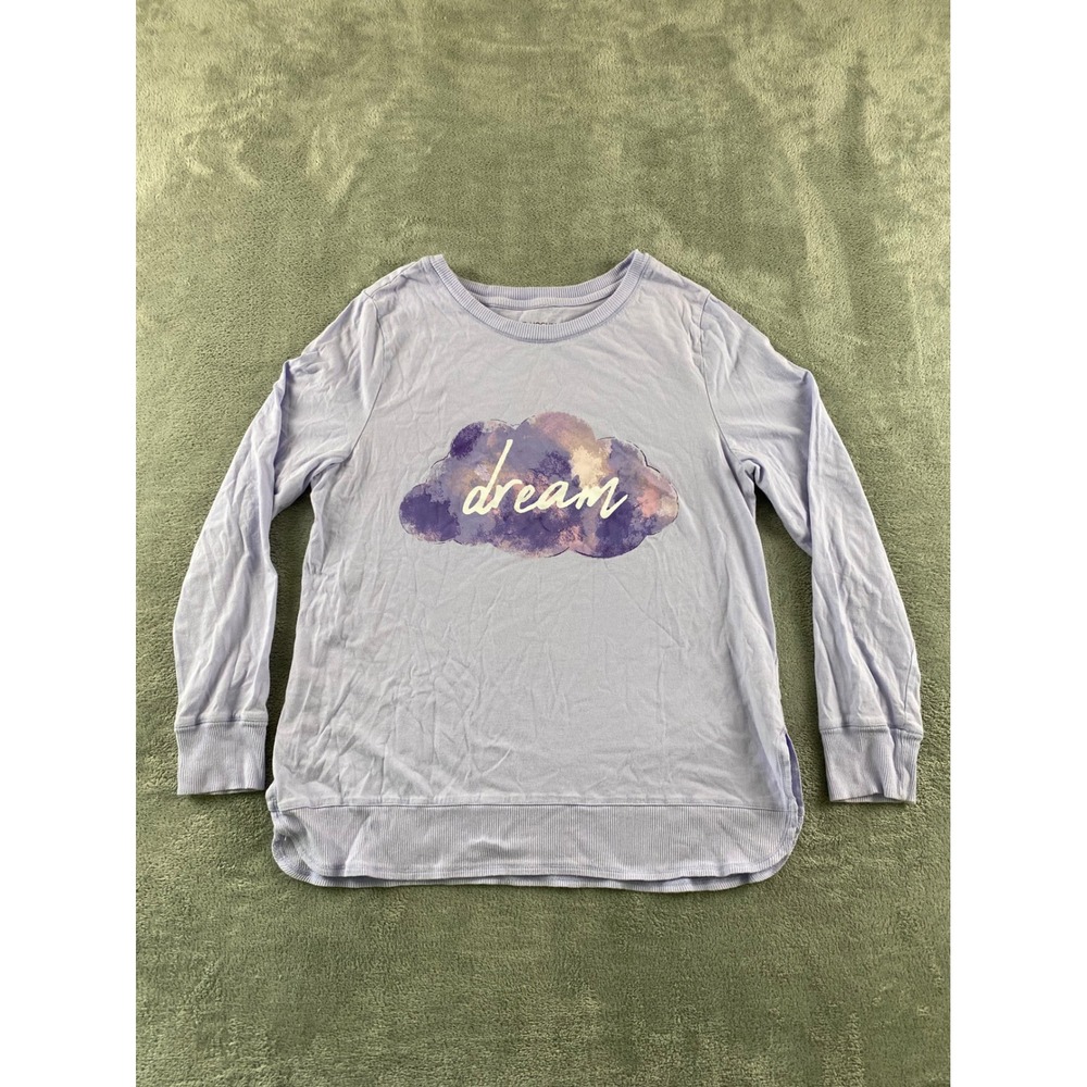 Carole Hochman Womens Dream Cloud Graphic‎ Pajama Top Lavender Purple Size M